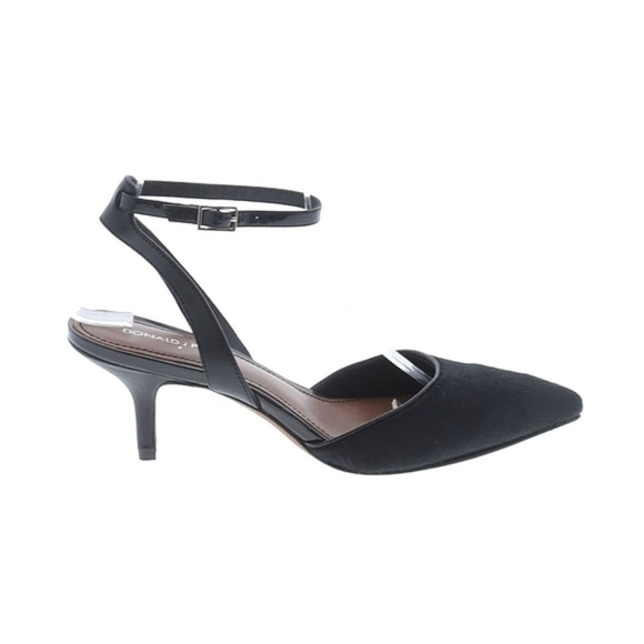 Donald J Pliner Francah106 Black Calf Hair Leather Heels - Size 7N - NWOB - Picture 8 of 8